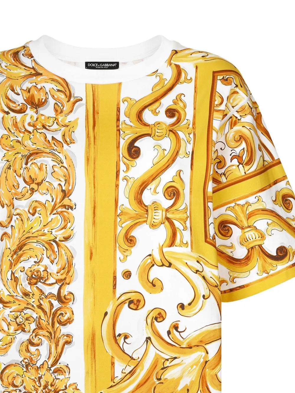 Majolica-Print Cotton T-Shirt