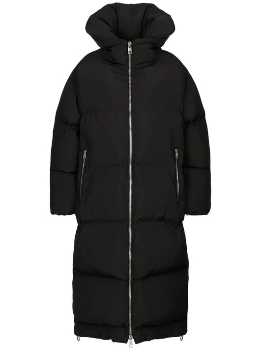 Logo-Plaque Padded Coat