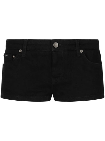 Mid-Rise Denim Shorts