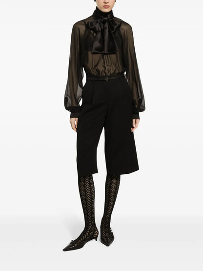 Tailored Knee-Length Shorts