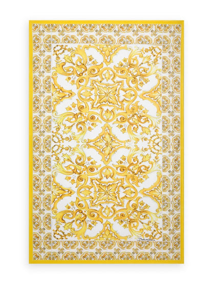 Majolica Print Beach Towel