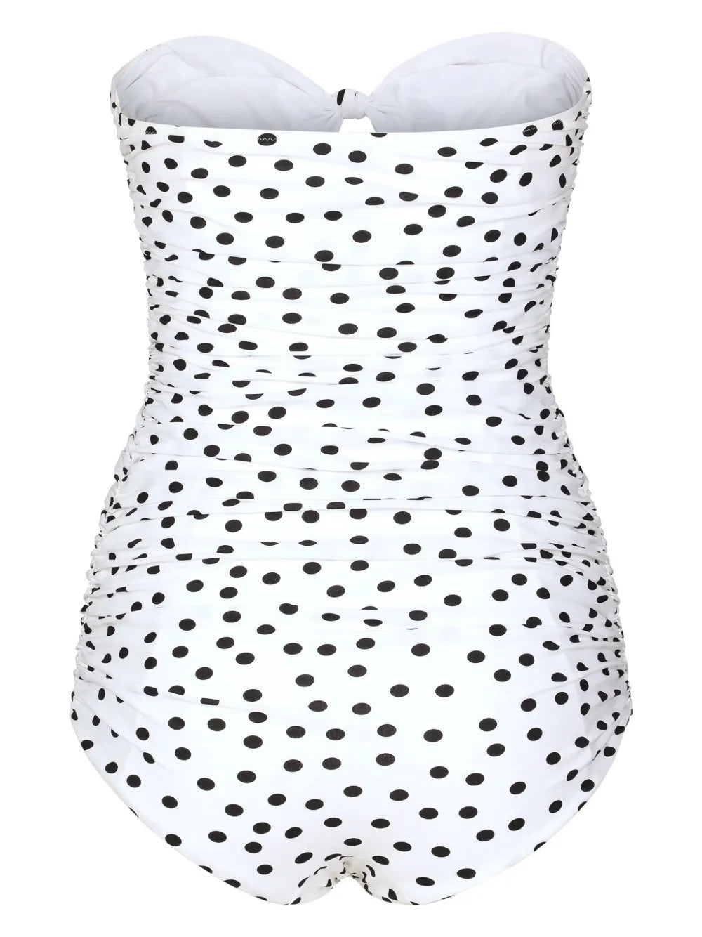 Polka Dot-Print Strapless Swimsuit