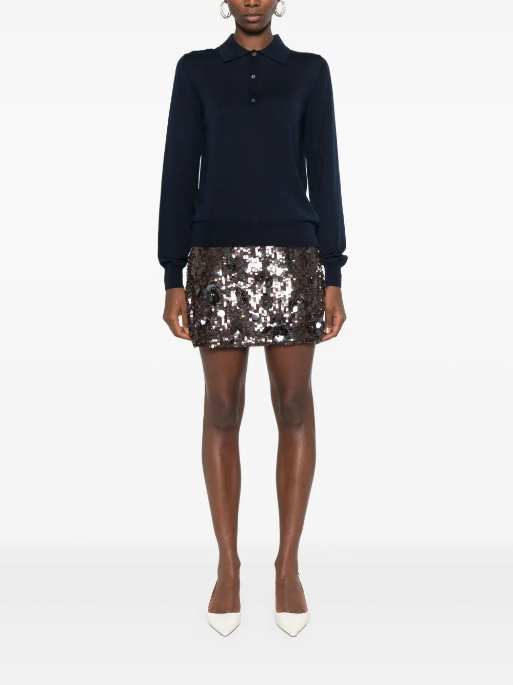 Knitted Polo Sweater