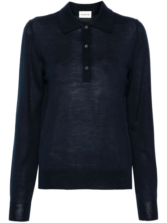 Knitted Polo Sweater