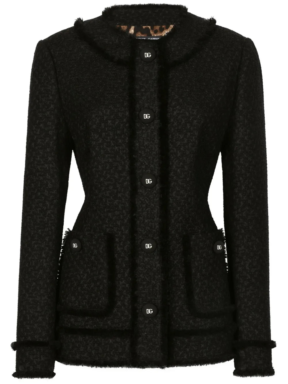 Logo-Engraved Buttoned Jacket