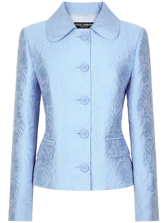 Jacquard Buttoned Jacket