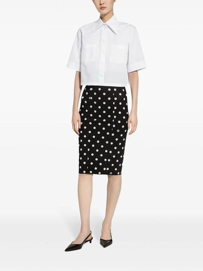 Cropped Cotton Shirt