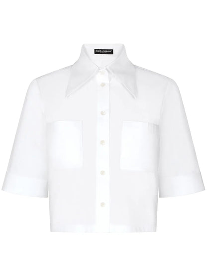 Cropped Cotton Shirt