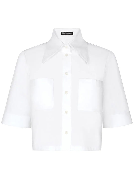 Cropped Cotton Shirt