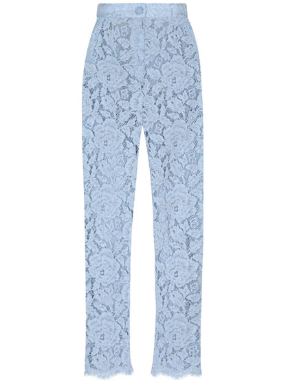 Embroidered Lace Trousers