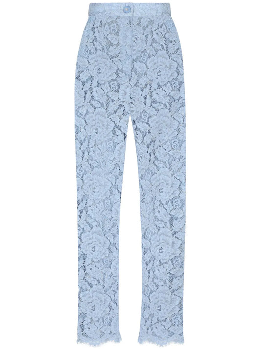 Embroidered Lace Trousers