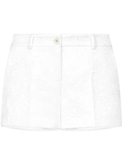 Brocade Above-Knee Shorts