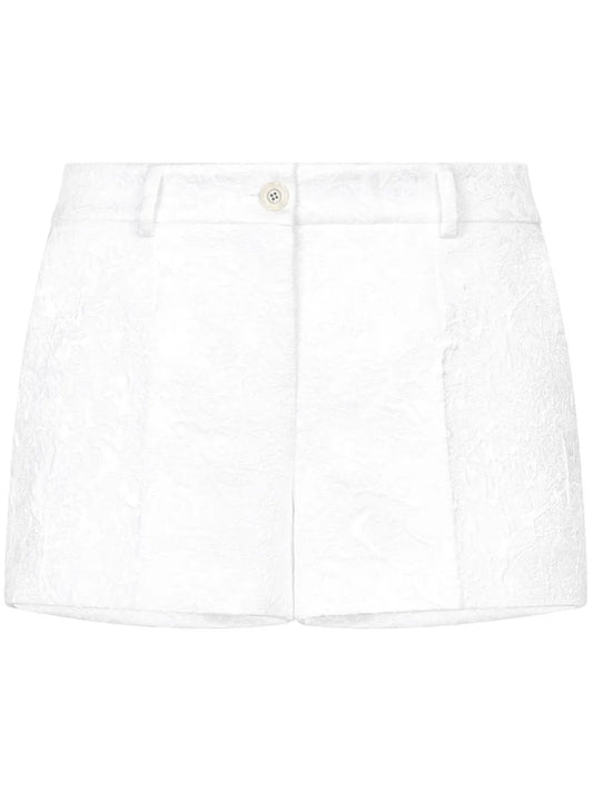 Brocade Above-Knee Shorts
