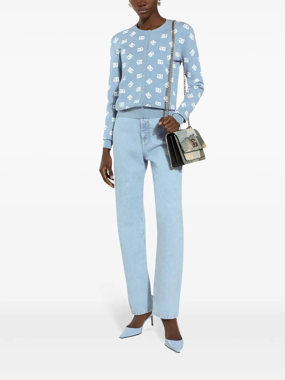 High-Waisted Slim-Legged Jeans