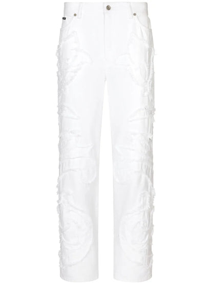 Logo-Patch Boyfriend Jeans