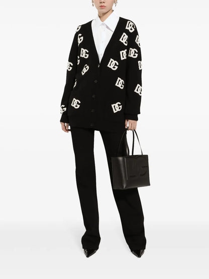 Logo-Embroidered Cardigan