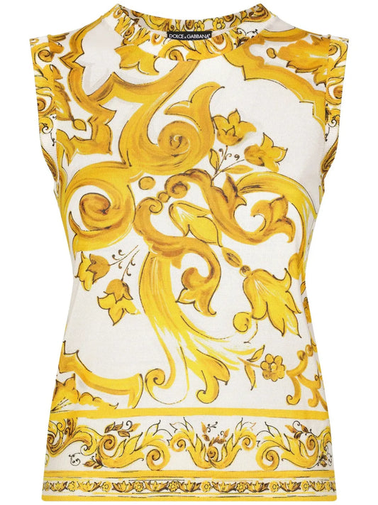 Majolica Sleeveless T-Shirt