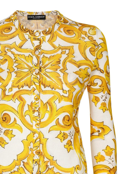 Majolica Print Cardigan