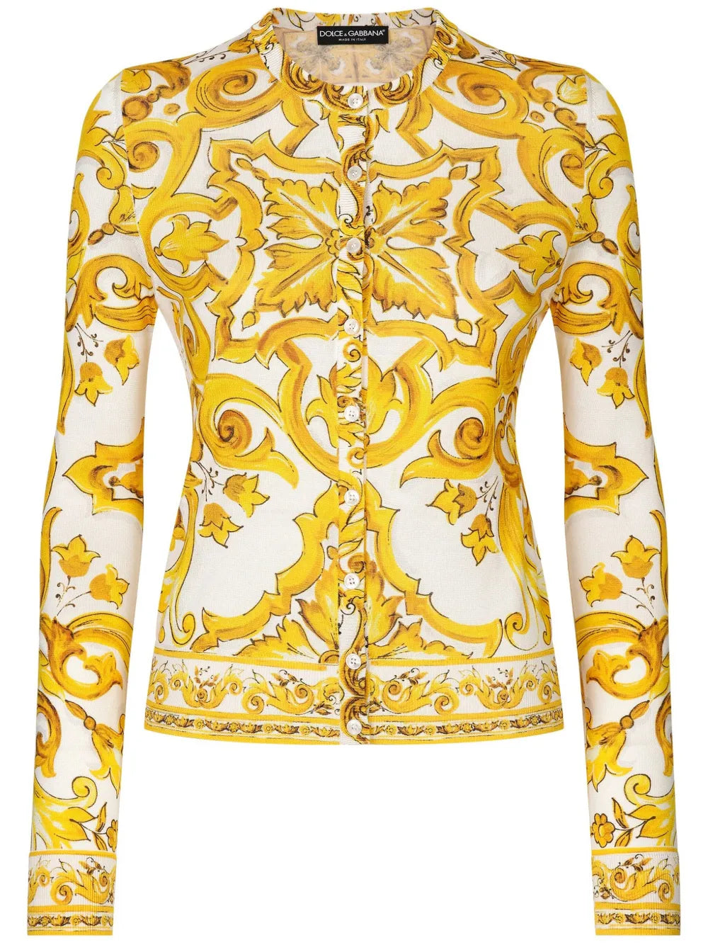 Majolica Print Cardigan