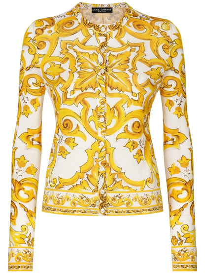 Majolica Print Cardigan