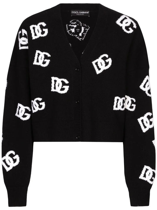 Logo Embroidered Cardigan