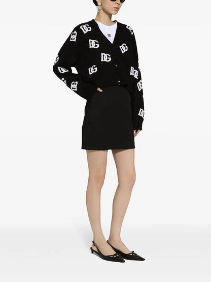 Logo Embroidered Cardigan