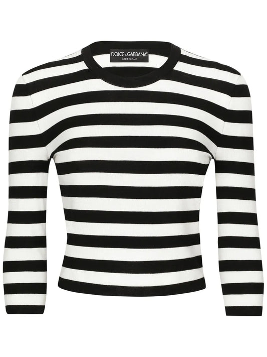 Striped Cropped Jumper