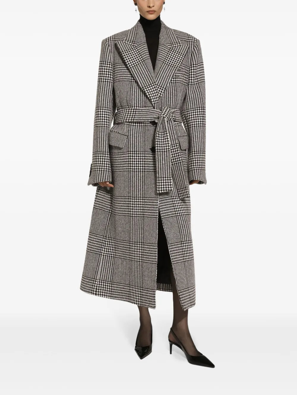 Check-Pattern Coat