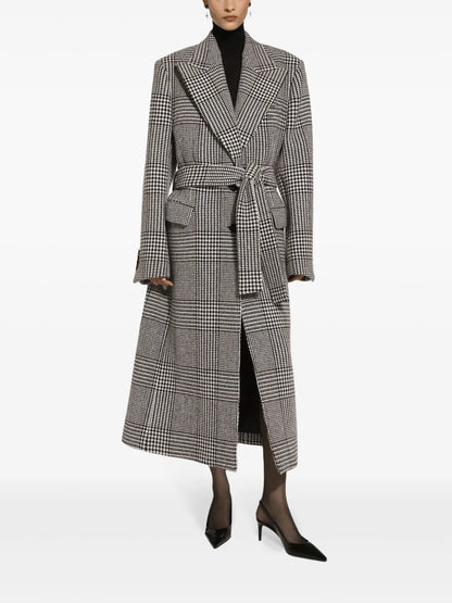 Check-Pattern Coat