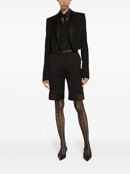 Gabardine Cropped Jacket