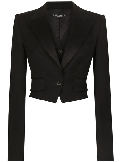 Gabardine Cropped Jacket