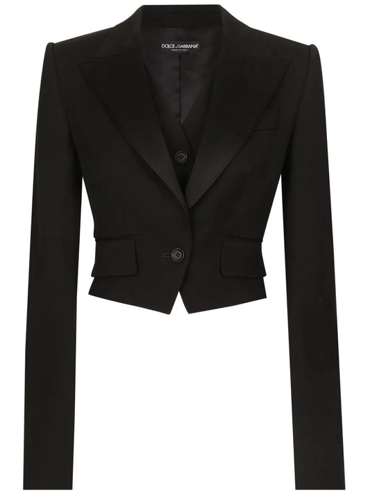 Gabardine Cropped Jacket