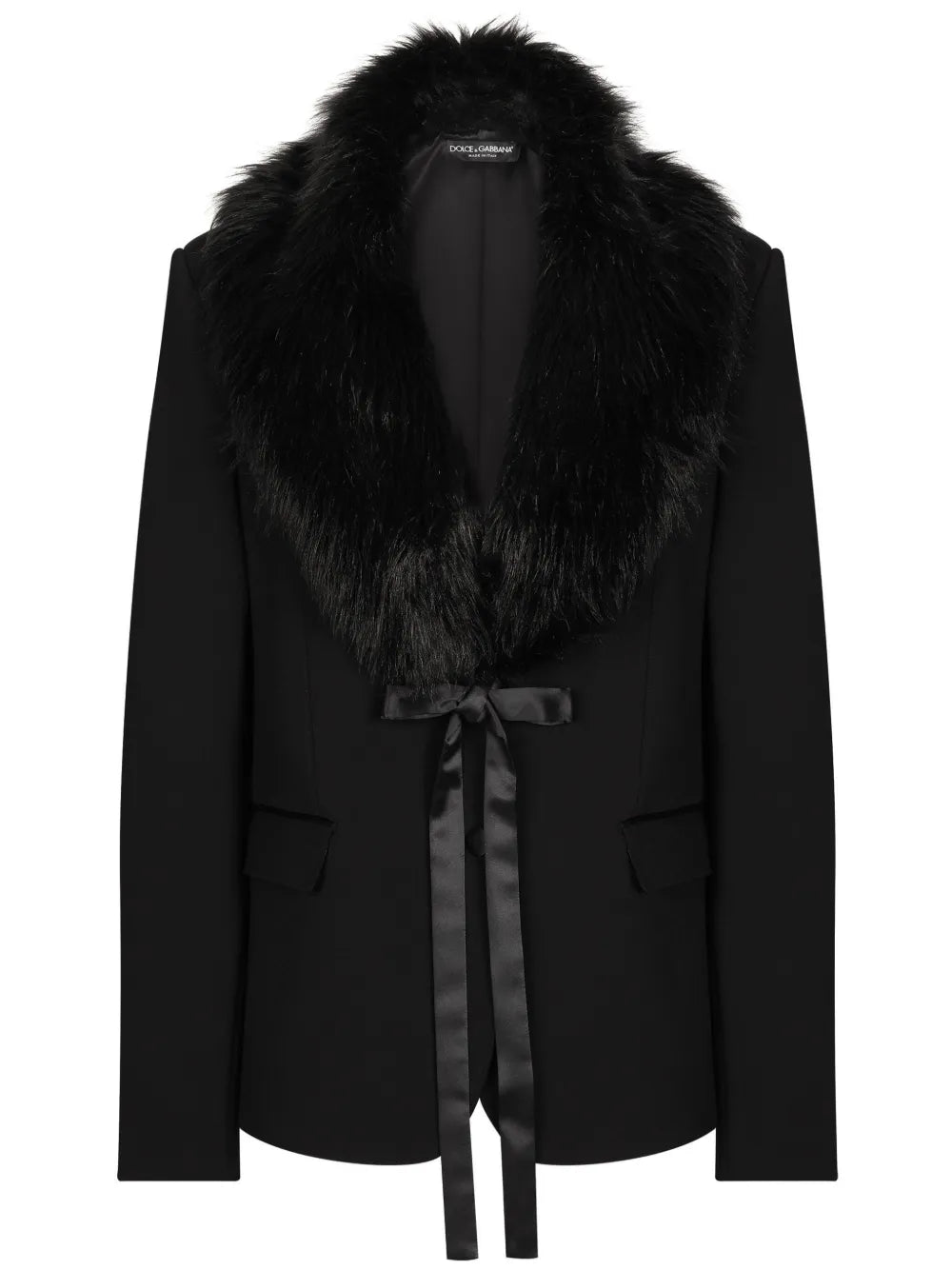 Faux-Fur Collar Blazer