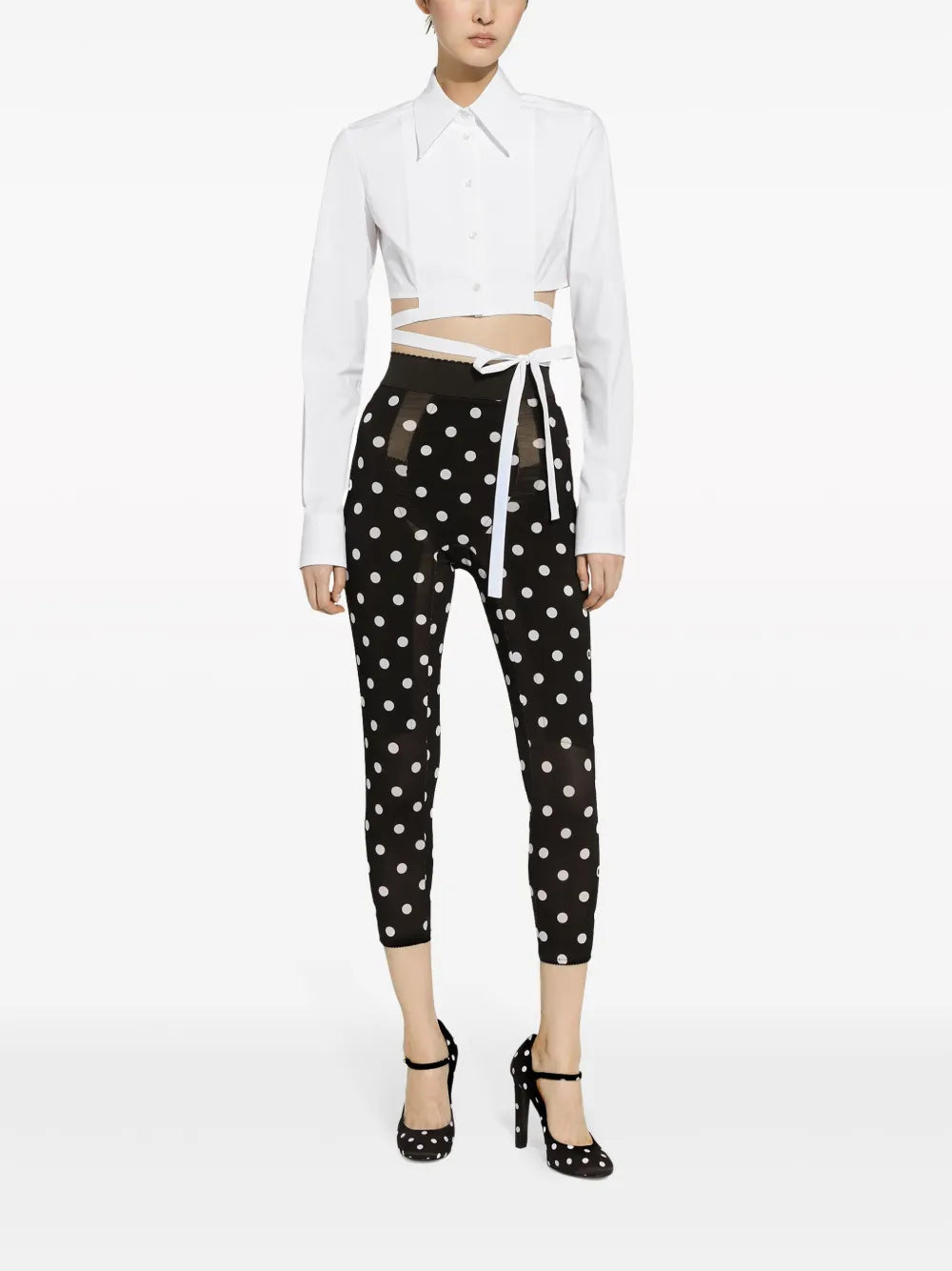 Criss-Cross Cropped Shirt