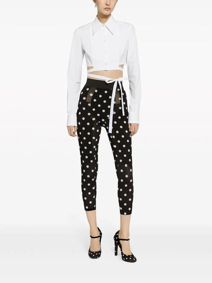 Criss-Cross Cropped Shirt