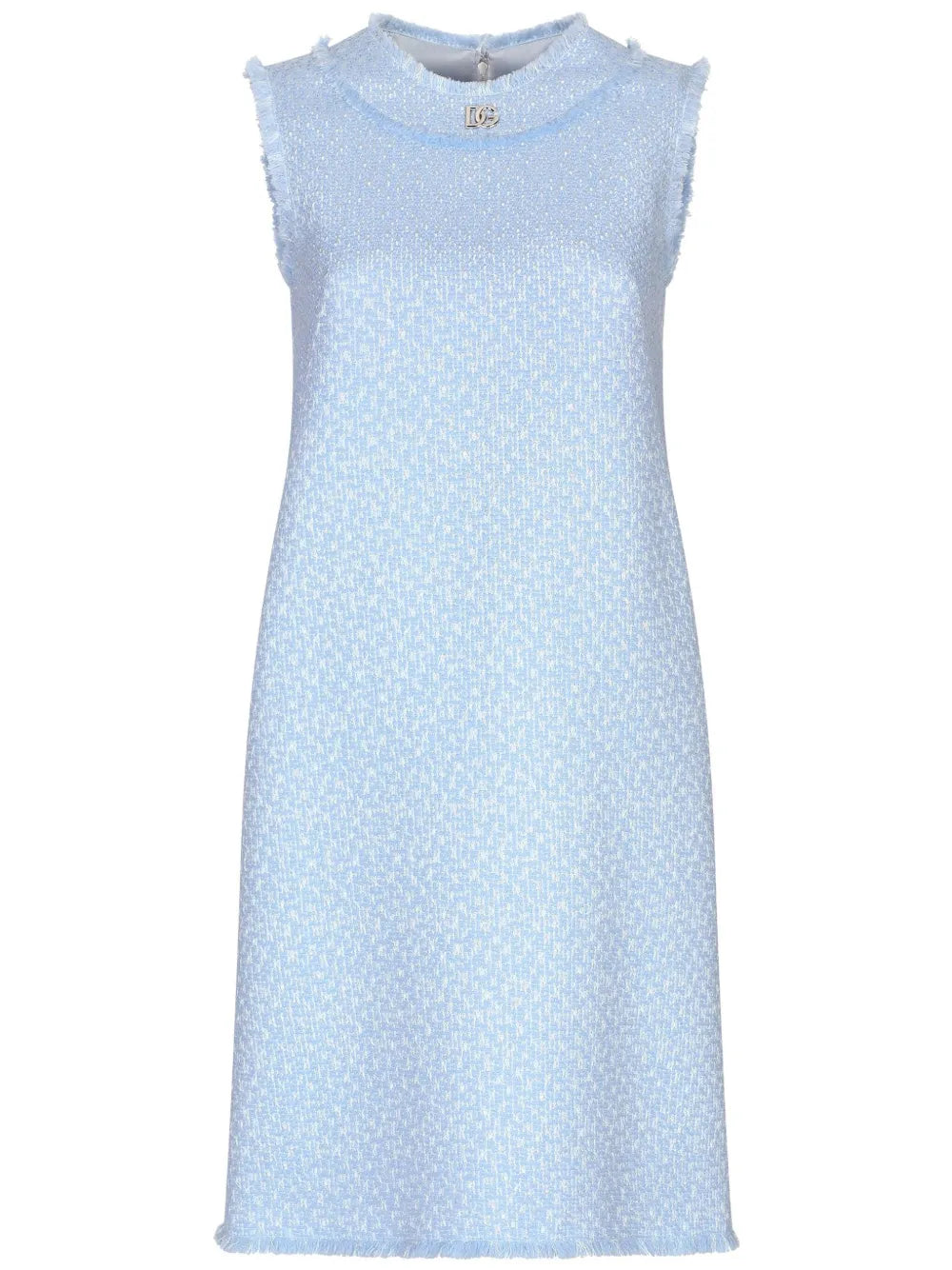 Bouclé Shift Midi Dress