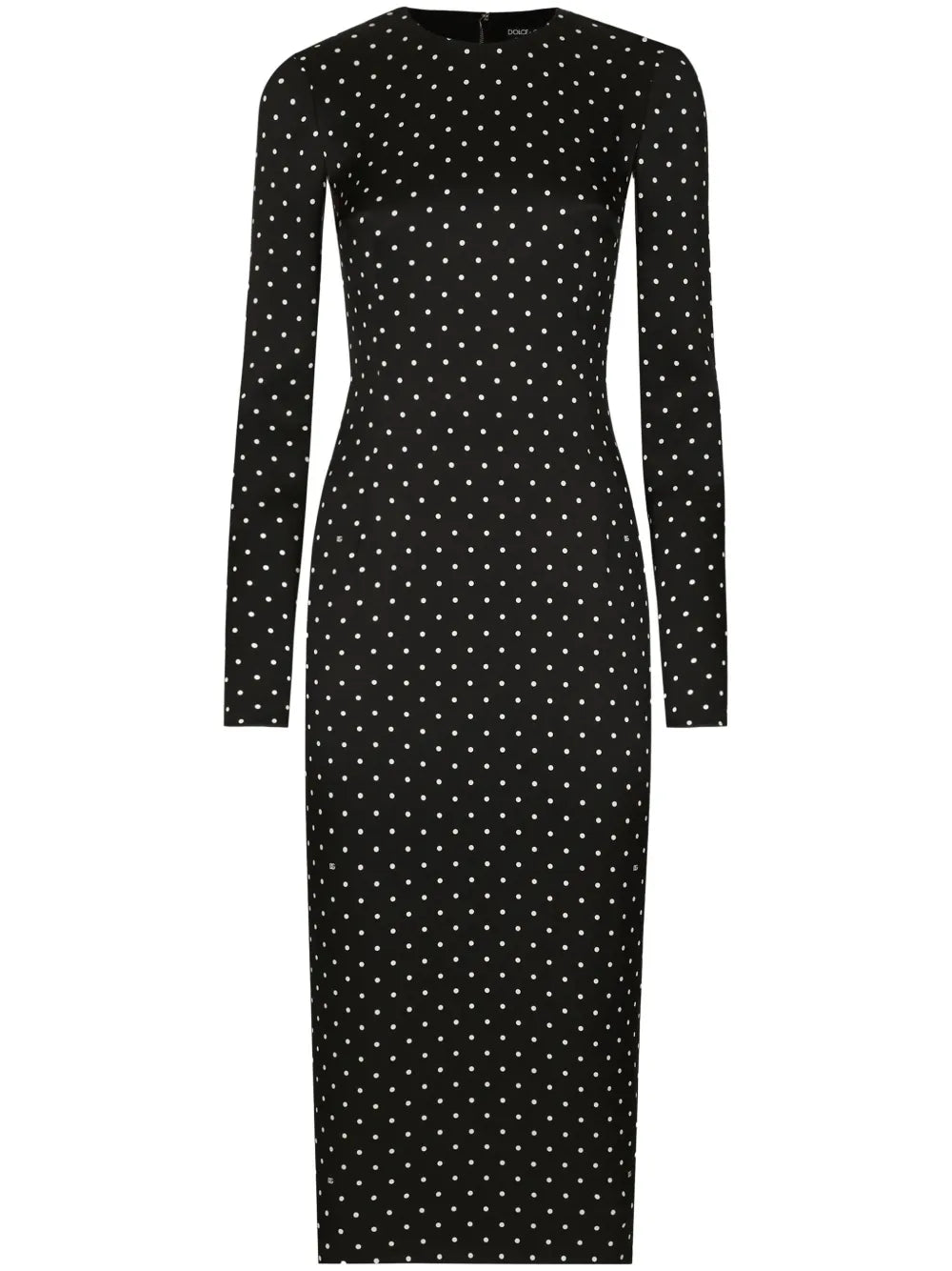 Polka-Dot Midi Dress