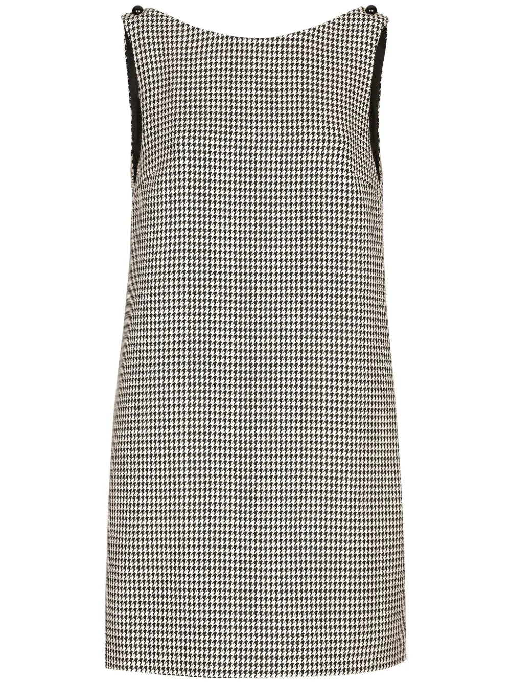 Houndstooth-Pattern Dress