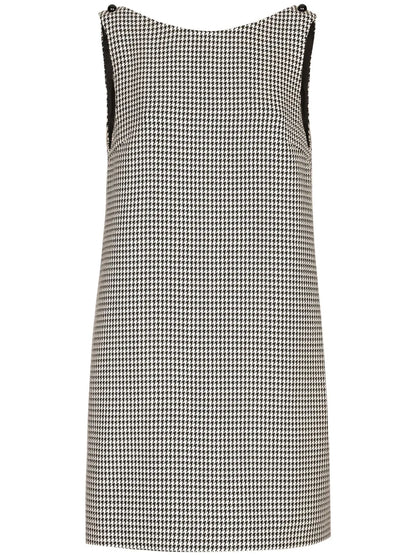 Houndstooth-Pattern Dress