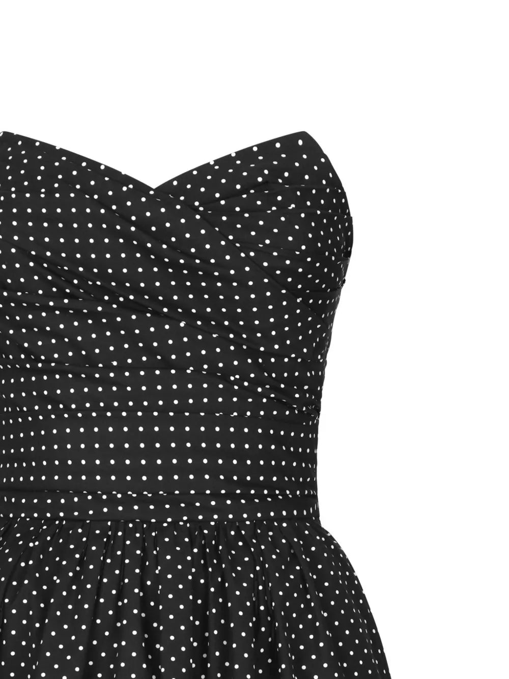 Polka-Dot Bustier Minidress