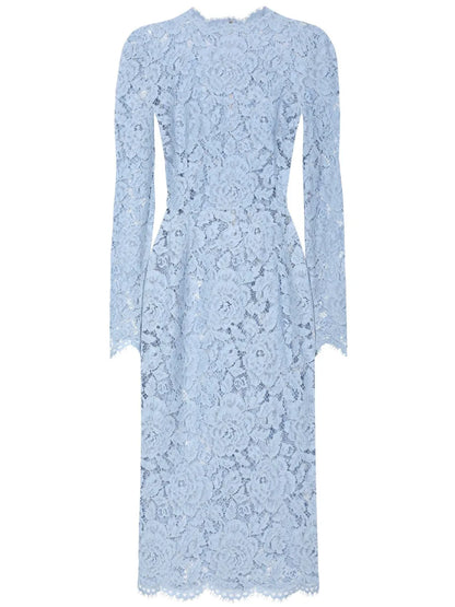 Cordonetto-Lace Sheath Dress