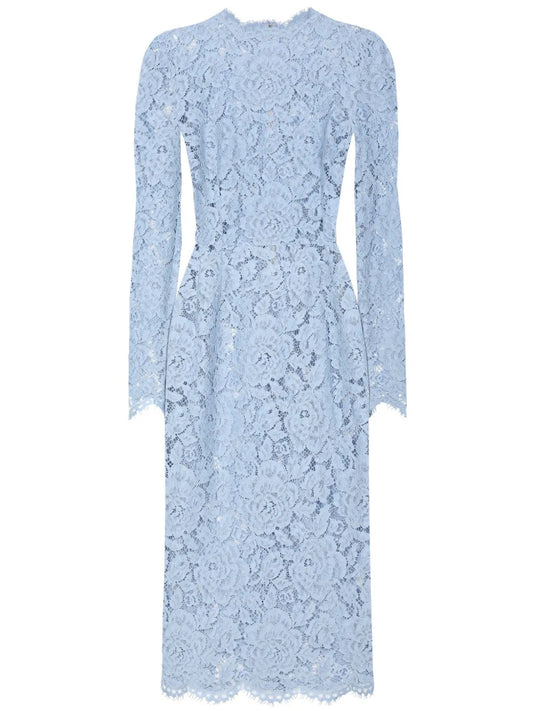 Cordonetto-Lace Sheath Dress