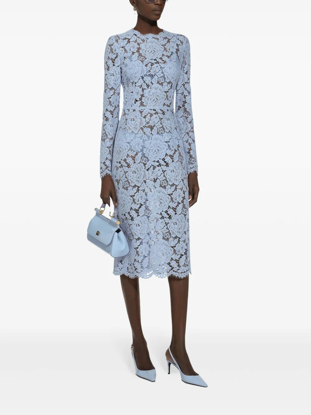 Cordonetto-Lace Sheath Dress