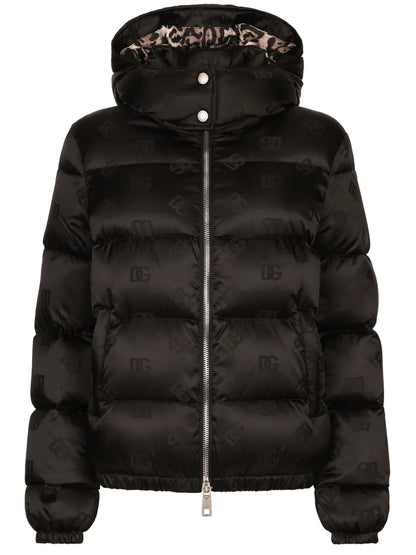 Monogram-Jacquard Puffer Jacket