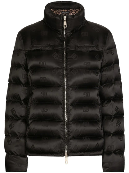 Monogram-Jacquard Puffer Jacket