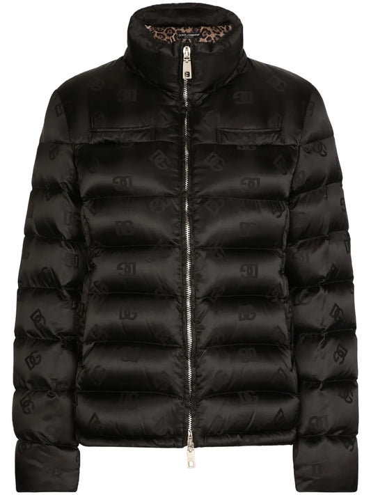 Monogram-Jacquard Puffer Jacket