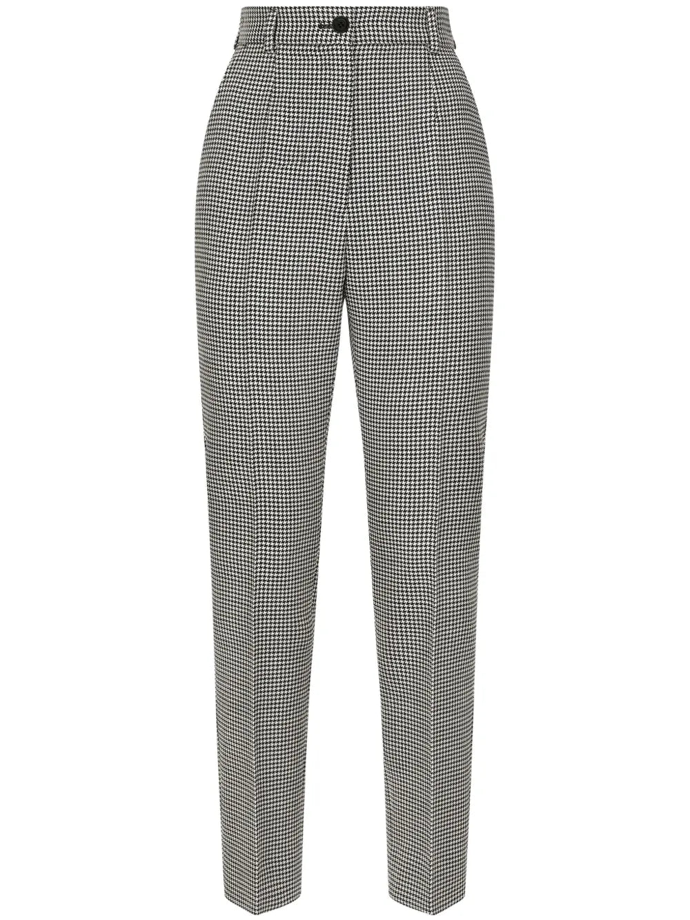 Houndstooth Wool Trousers