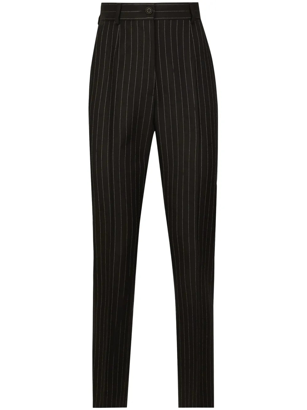 Tailored Pinstripe Wool Trousers