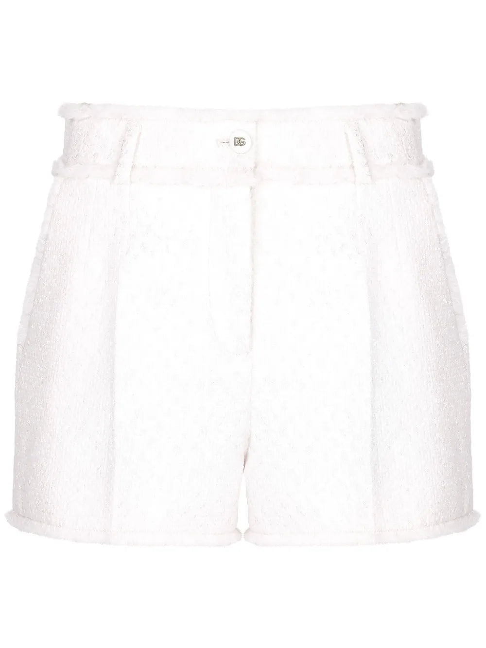 Frayed Detailing Tailored Shorts