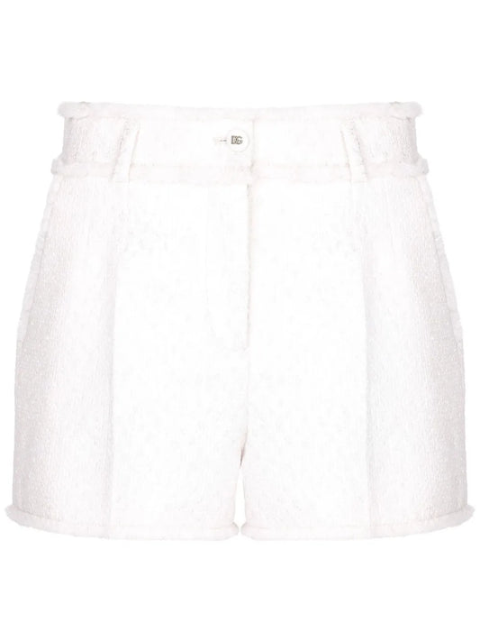 Frayed Detailing Tailored Shorts